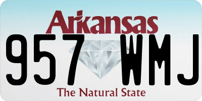 AR license plate 957WMJ