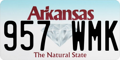 AR license plate 957WMK