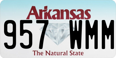 AR license plate 957WMM