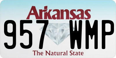 AR license plate 957WMP