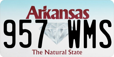 AR license plate 957WMS