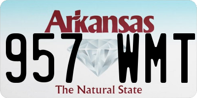 AR license plate 957WMT