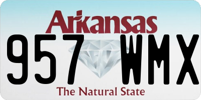 AR license plate 957WMX