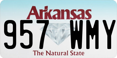 AR license plate 957WMY