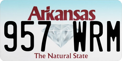 AR license plate 957WRM