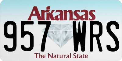 AR license plate 957WRS