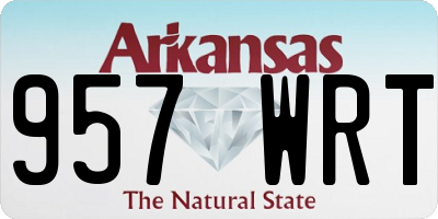AR license plate 957WRT