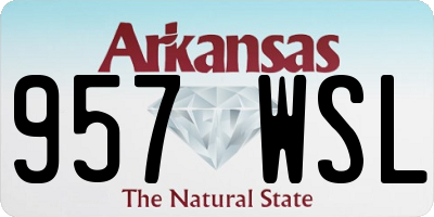 AR license plate 957WSL