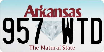 AR license plate 957WTD