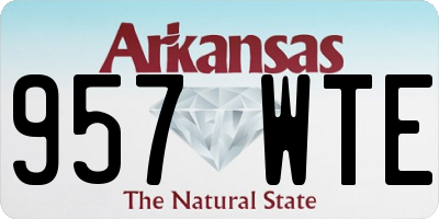 AR license plate 957WTE