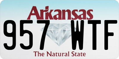 AR license plate 957WTF