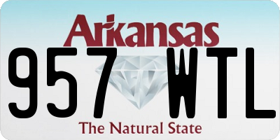 AR license plate 957WTL