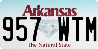AR license plate 957WTM