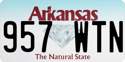 AR license plate 957WTN