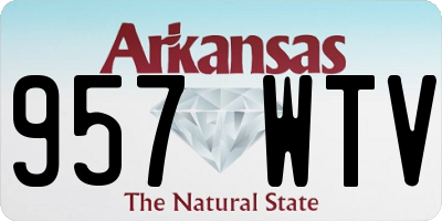 AR license plate 957WTV