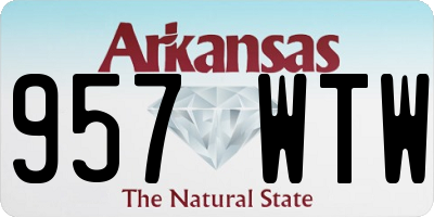 AR license plate 957WTW