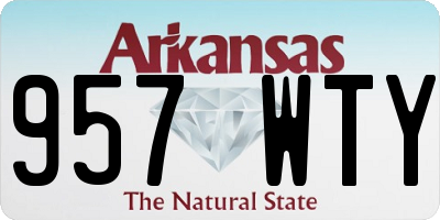 AR license plate 957WTY