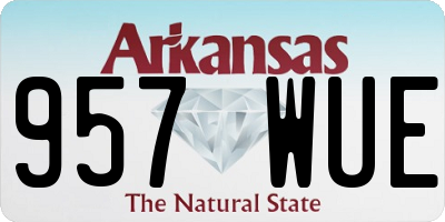 AR license plate 957WUE