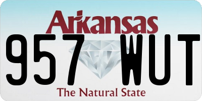 AR license plate 957WUT