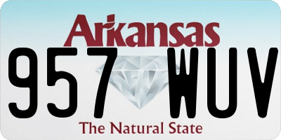 AR license plate 957WUV
