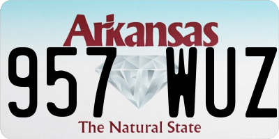 AR license plate 957WUZ