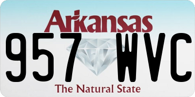 AR license plate 957WVC