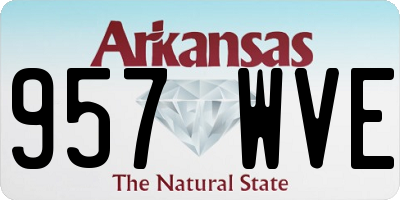 AR license plate 957WVE