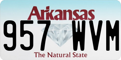 AR license plate 957WVM