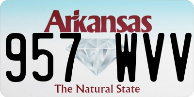 AR license plate 957WVV