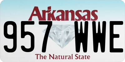 AR license plate 957WWE