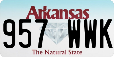 AR license plate 957WWK