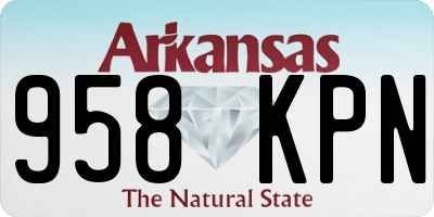 AR license plate 958KPN