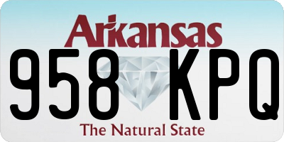 AR license plate 958KPQ