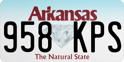 AR license plate 958KPS