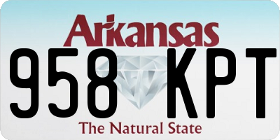 AR license plate 958KPT