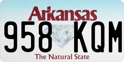 AR license plate 958KQM