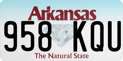 AR license plate 958KQU