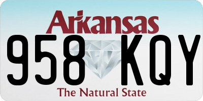 AR license plate 958KQY