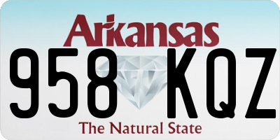 AR license plate 958KQZ