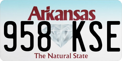 AR license plate 958KSE