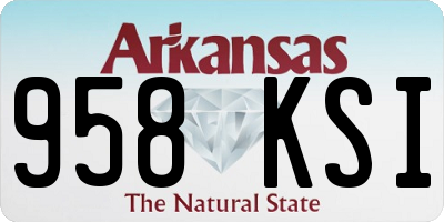 AR license plate 958KSI