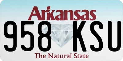 AR license plate 958KSU