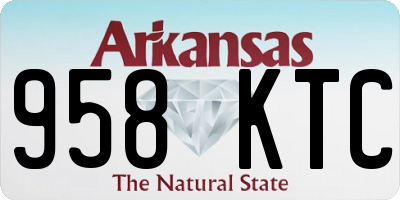 AR license plate 958KTC