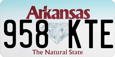 AR license plate 958KTE
