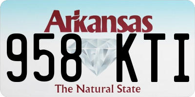 AR license plate 958KTI