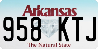 AR license plate 958KTJ