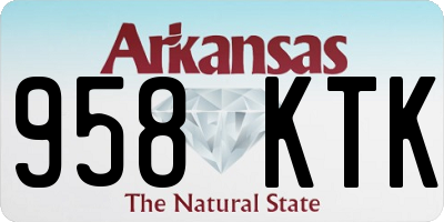 AR license plate 958KTK