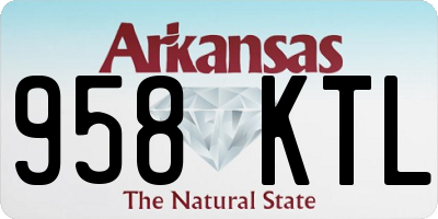 AR license plate 958KTL
