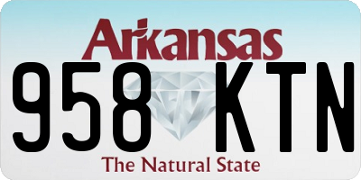 AR license plate 958KTN