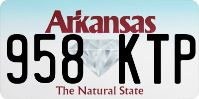 AR license plate 958KTP